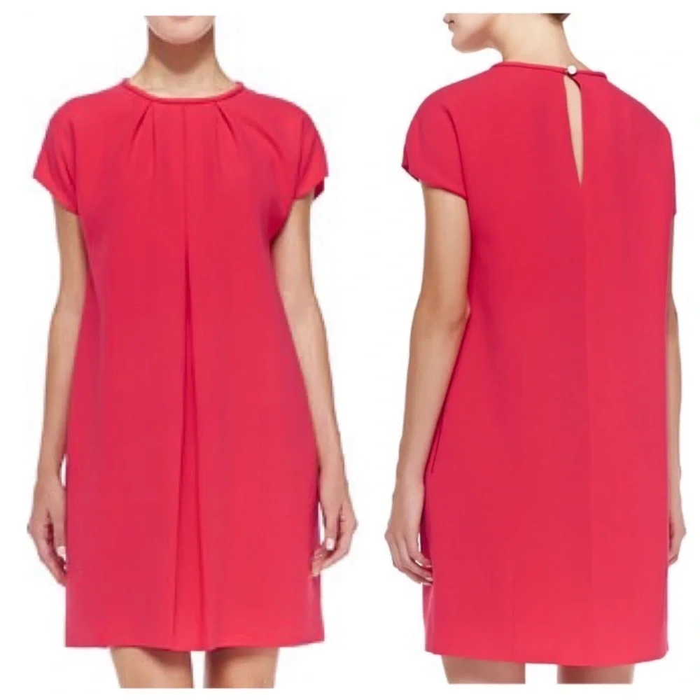 Kate Spade Shaft Smock Dress in Coral Pink